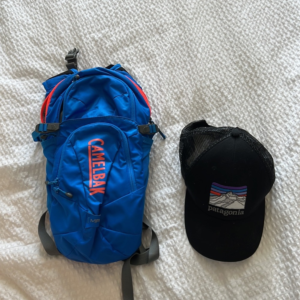 Camelbak Magic Hydration Backpack Blue and Orange